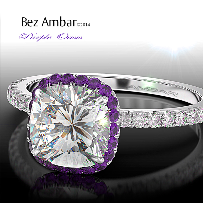 Purple diamond wedding band Purple diamond wedding band