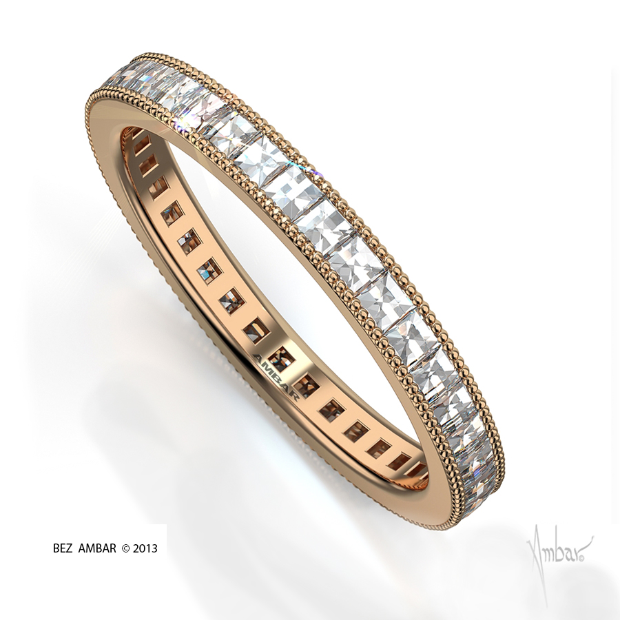 rose gold wedding bands