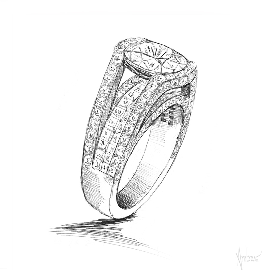 designer engagement rings chicago