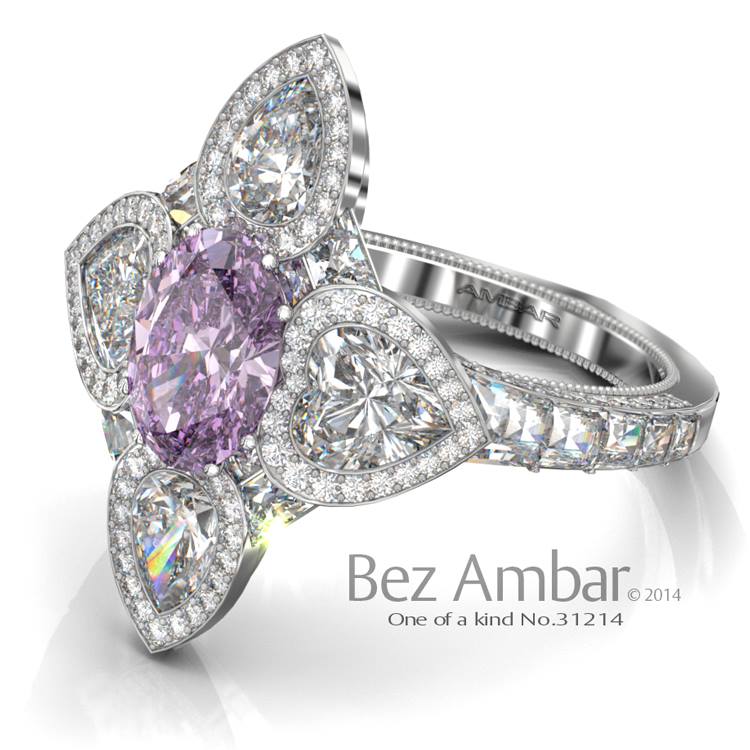 pink diamond engagement rings