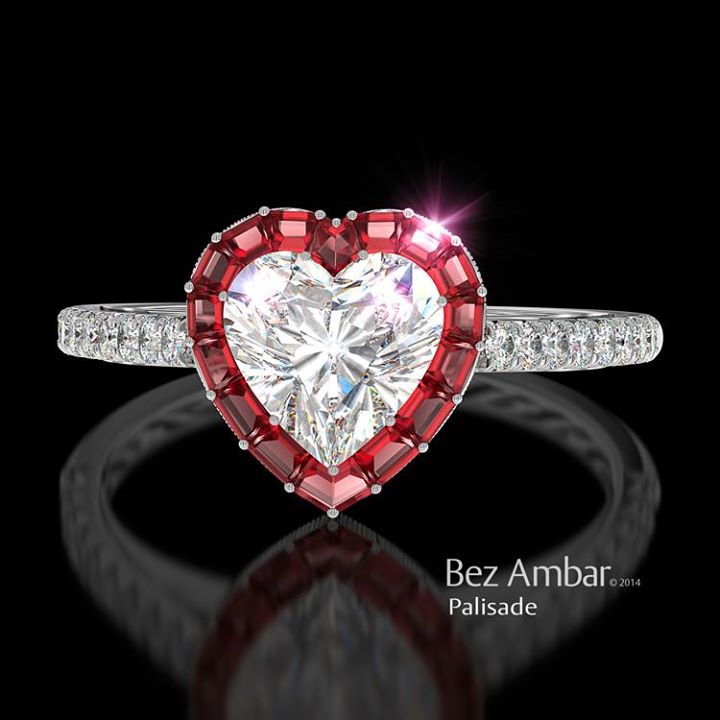 heart shaped diamond ring