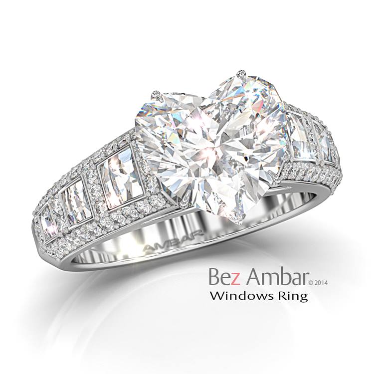 heart shaped diamond ring