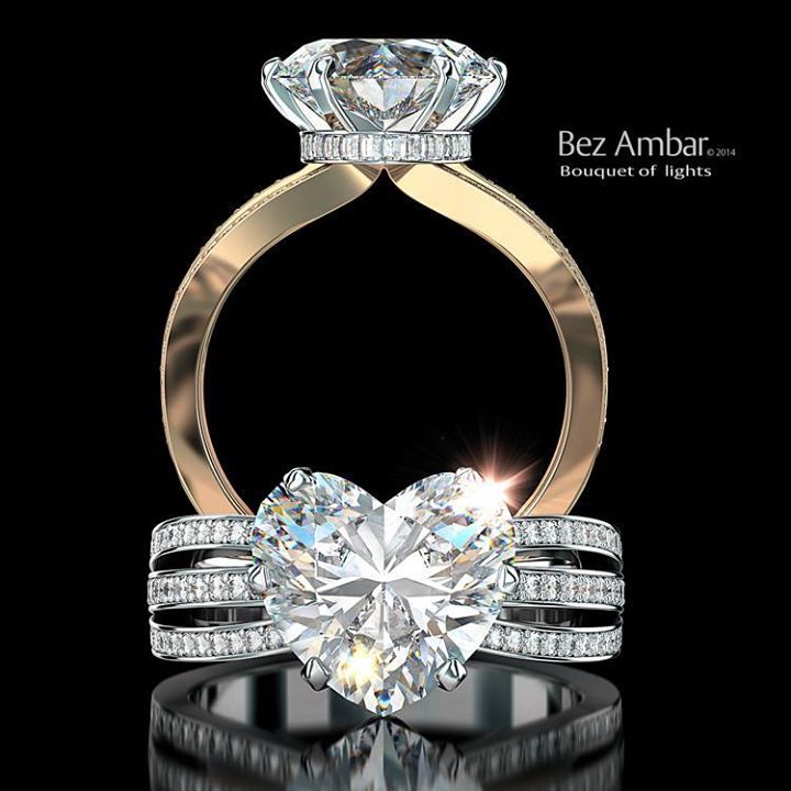 heart shaped diamond ring