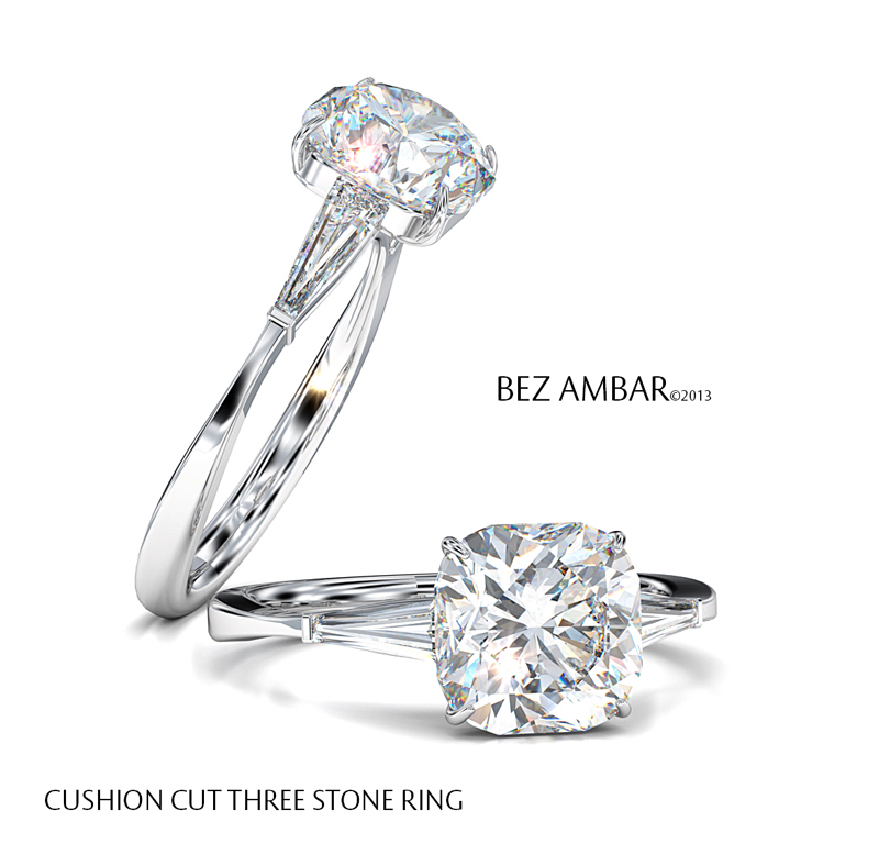 Cushion Cut Engagement Rings