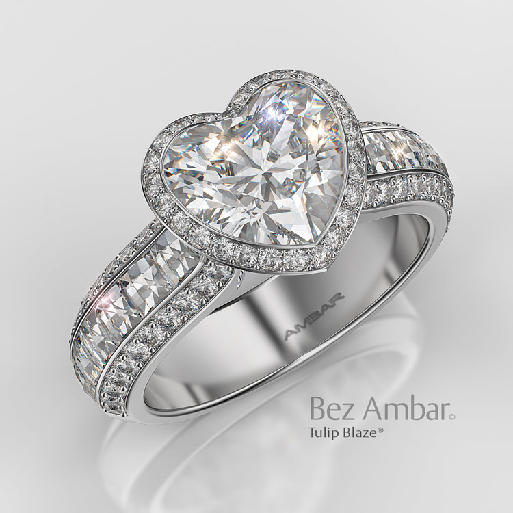 Paloma Engagement Ring Heart Shaped Diamond