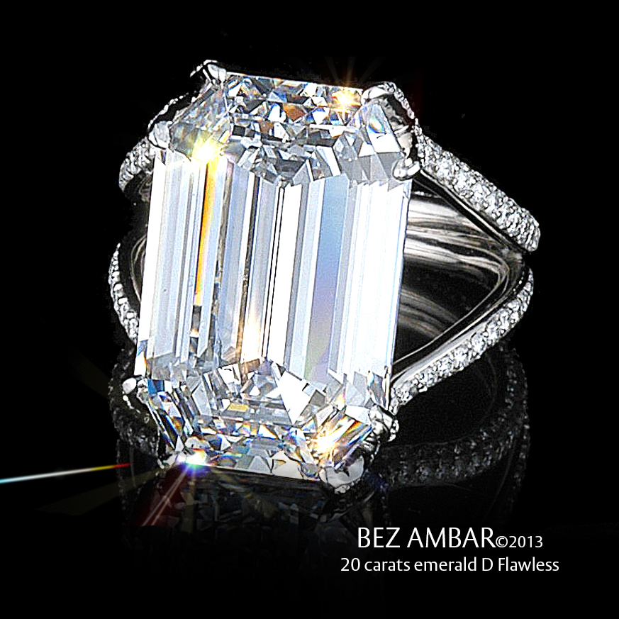 20 Carat Emerald D Flawless Custom En Ement Ring 20 Carat Emerald D Flawless Custom En Ement Ring