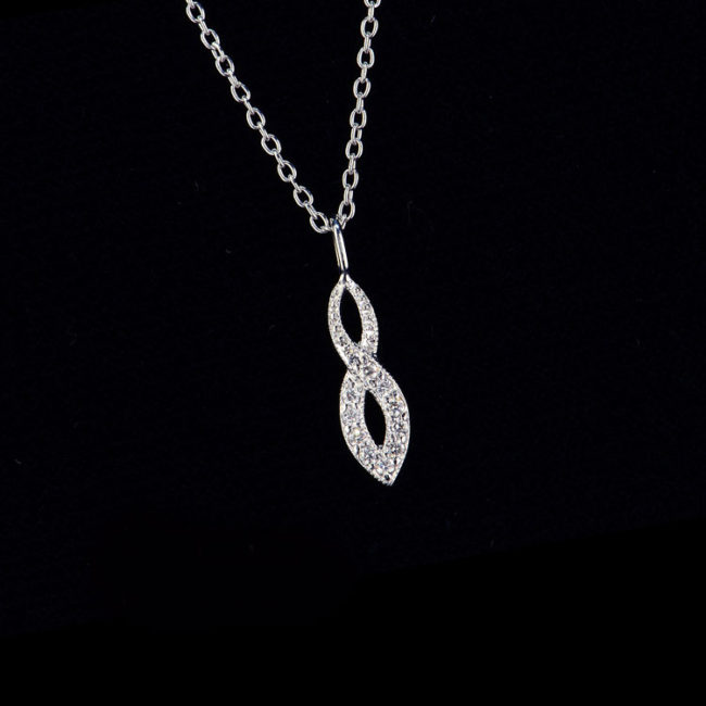 Small Infinity Diamond Pendant Charm