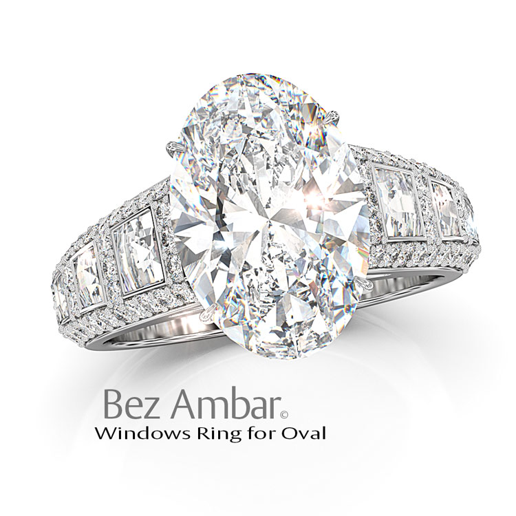 Consultant At The Window With Rings 3 Carat Ring Oval Windows
