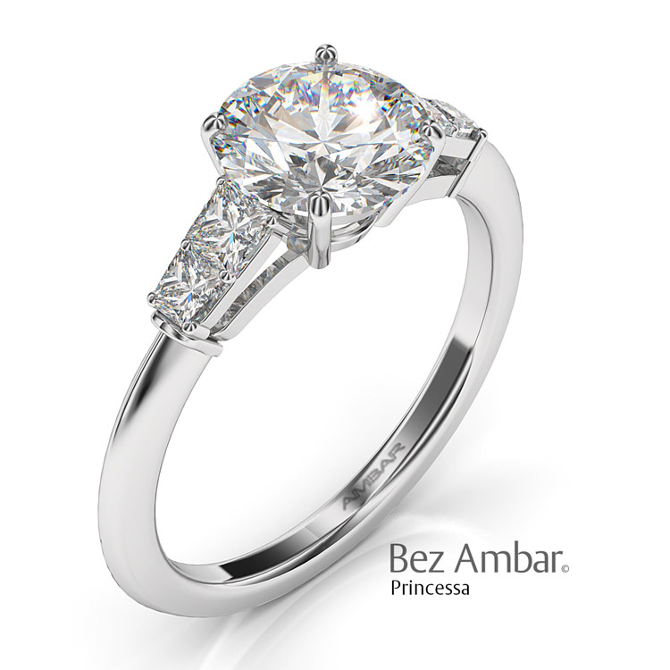 Five Stone Engagement Ring SettingPrincesa