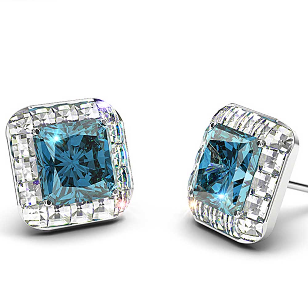 blue diamond earrings vs sapphire diamond ring