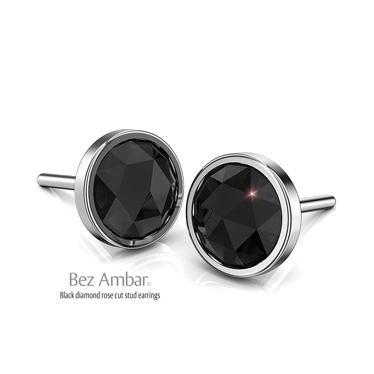 black diamond earrings