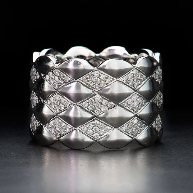 Micro Pave’ Vintage Diamond Ring