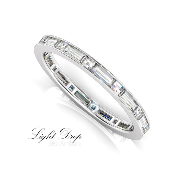 A Blaze and Baguette Cut Diamond Eternity Ring