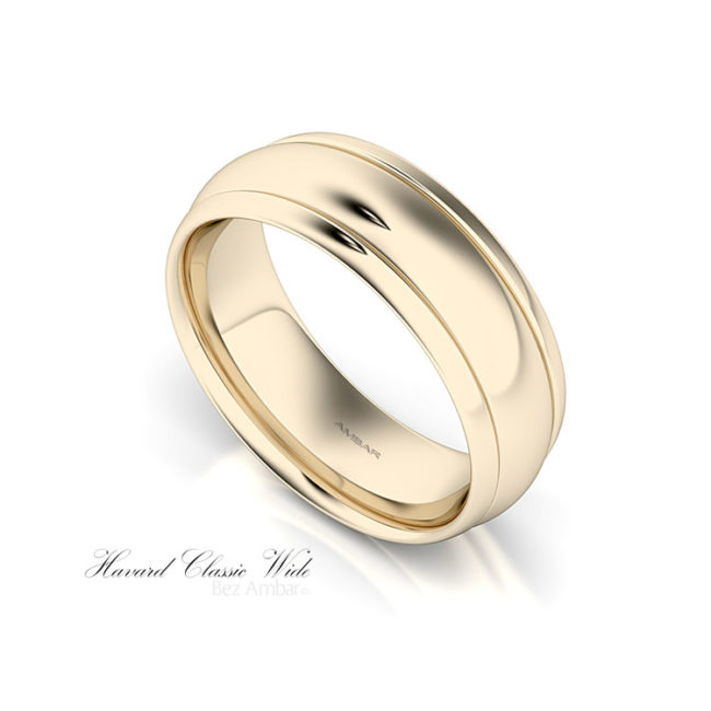 8mm mens yellow gold wedding band