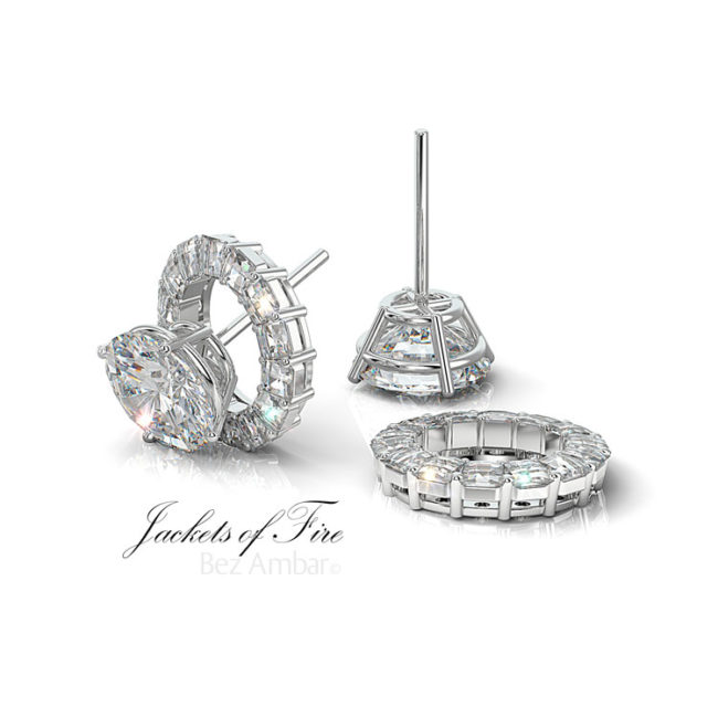 jackets of fire diamond stud earring enhancers