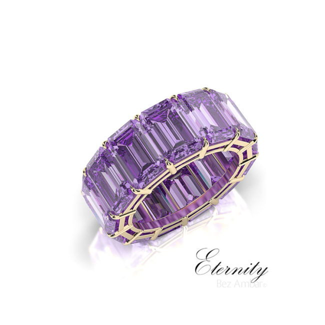 amethyst eternity band