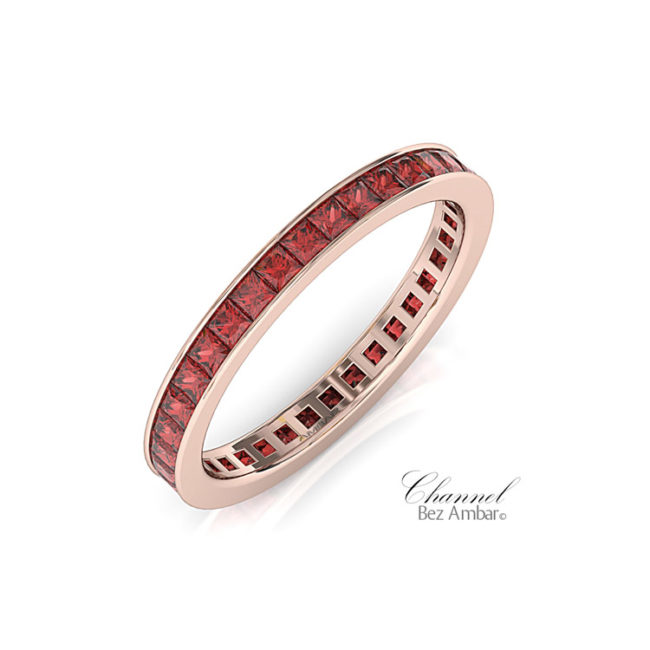 Channel Set Ruby Ring