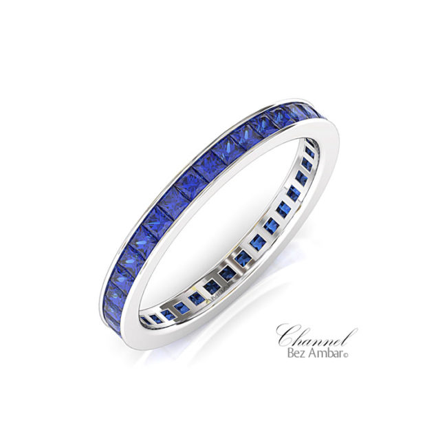 Channel Set Sapphire Ring